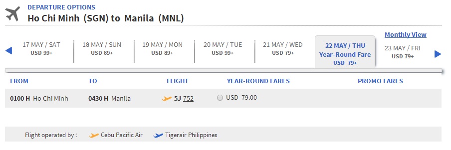 Vé máy bay đi Manila