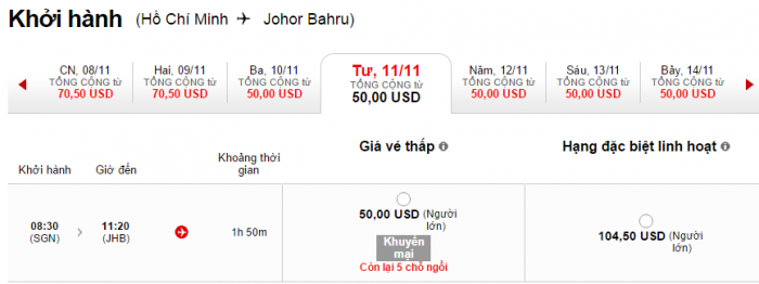 HCM-Johor rẻ