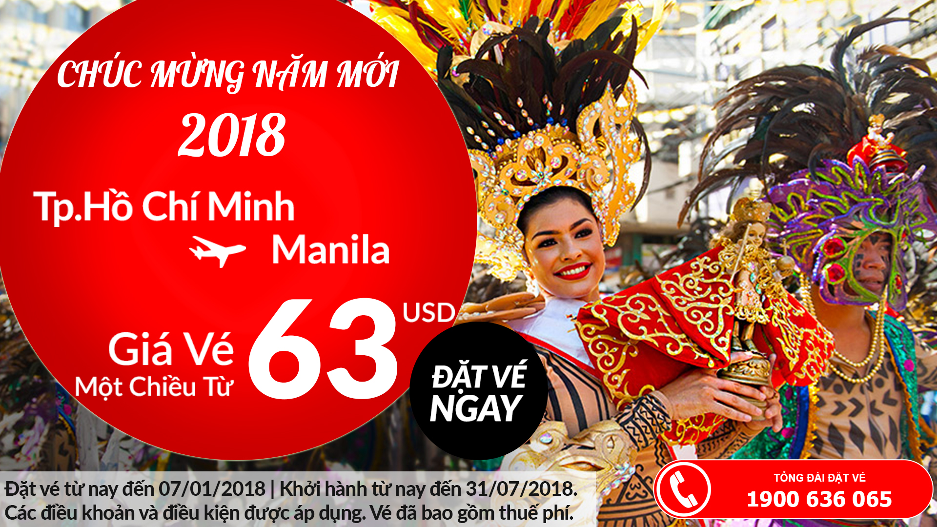 Air Asia khuyến mại đi Manila chỉ từ 63 USD/chiều