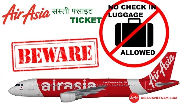 Những vật không được mang theo trong hành lý Air Asia
