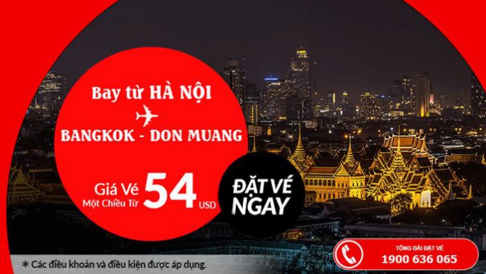 Từ Hà Nội đến Bang kok chỉ từ 54 USD